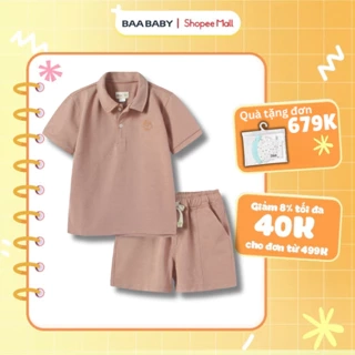 Set Quần Áo Polo Cộc Tay Bé Trai Phong Cách Hè, Năng Động, Mát Mẻ (1-10 Tuổi) – Baa Baby B-BC-SE07N