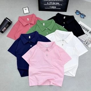 Áo Cho Bé Áo Thun Cổ Bé Bé Trai Bé Gái Unisex Áo Polo Cho Bé Đi Học Đi Chơi Cotton Thấm Hút Mồ Hôi Babimama - ACT01