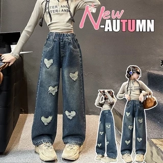 Quần Bò Ống Suông Phong Cách Thời Trang Cho Các Bé Gái Dưới 1m7 Quần Jean Ống Rộng - Babimama - J105