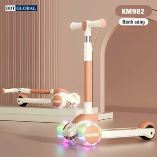Xe trượt scooter 3 bánh cho bé chính hãng BBT Global trẻ em từ 2-7 tuổi KM956A