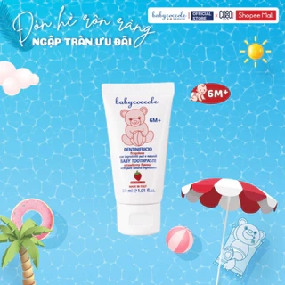 Kem đánh răng cho bé Babycoccole nuốt được hương táo 75ml