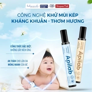 Xịt khử mùi thơm quần áo em bé Apilab Deodorant kháng khuẩn & loại bỏ mùi hôi khó chịu 10ml