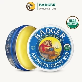 Sáp dầu bôi ấm ngực hữu cơ BADGER organic Chest Rub balm - 21g