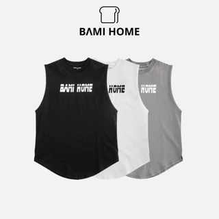Áo ba lỗ nam COTTON BAMIHOME Áo thun nam 3 lỗ Tanktop thể thao chất vải co dãn tập gym ATT04