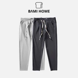 Quần baggy ống suông nam BAMI HOME chất liệu vải poly 2 da cogiãn tốt thoáng mát QBG03