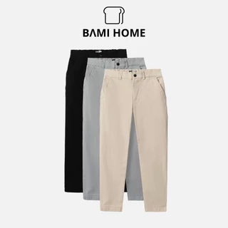 Quần dài nam BAMI HOME vải kaki Form quần tây ống suông QK10