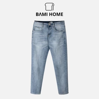 Quần jean nam BAMI HOME chất liệu jean cotton co giãn tốt form skinny QJ06