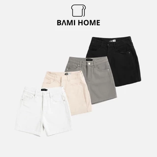 Quần short kaki nam BAMIHOME vải jean Cotton , form regular fit thoải mái, thoáng mát QK16