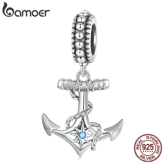 BAMOER Mặt Dây Chuyền Bạc 925 Hình Mỏ Neo Dễ Thương Dùng Làm Trang Sức Diy SCC2401