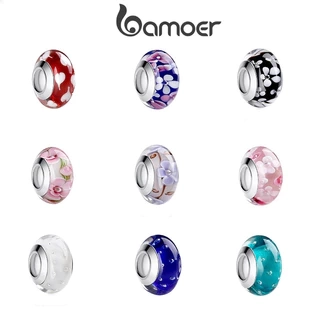 Hạt xỏ BAMOER bằng bạc thời trang để làm trang sức thủ công DIY