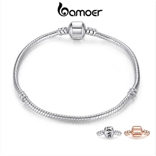 Vòng đeo tay BAMOER da rắn mềm thời trang DIY