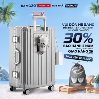 Vali Bamozo Khung Nhôm 9066 Size 20/24 Cao Cấp