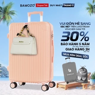 Vali Du Lịch Bamozo 8801 Size 20/24 Chất Liệu Nhựa ABS Bền Đẹp Bảo Hành 5 Năm