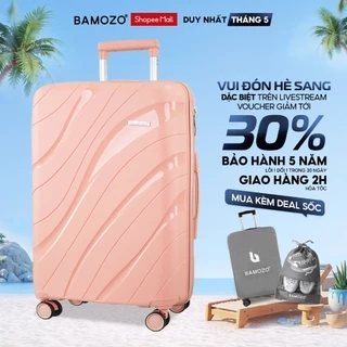 Vali Kéo Du Lịch Bamozo Nancy Size 20/24/28 Nhựa PP Cao Cấp Chống Vỡ - Bảo Hành 5 Năm.