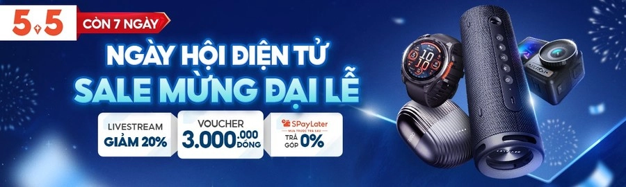 Shopee Ngày hội điện tử sale cùng đại lễ