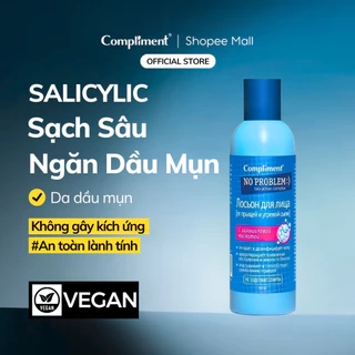 Nước Hoa Hồng Compliment Cấp Ẩm Sáng Da, Toner Dịu Nhẹ Lành Tính 200ml
