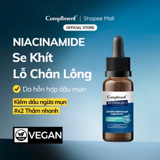 Serum Compliment No Problem Dưỡng Da Dầu Mụn, Se Khít Lỗ Chân Lông, Cấp Ẩm Và Phục Hồi Da 27ml