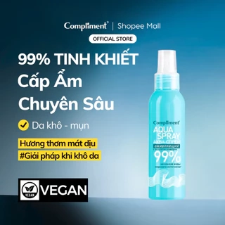 Xịt Khoáng Nước Dưỡng Da Cấp Ẩm Compliment Aqua Spray Phục Hồi Giảm Nhanh Mệt Mỏi Mát Dịu 200ml