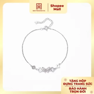 Lắc tay bạc 925 Bảo Tín Mạnh Hải họa tiết ngôi sao đính đá sáng lấp lánh BCLTB92KDH-410010