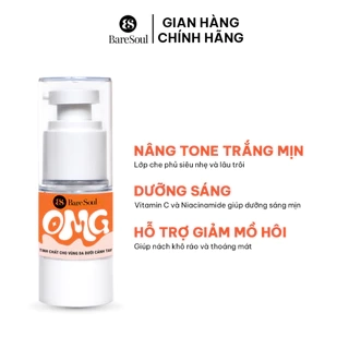 Serum nách che khuyết điểm, hỗ trợ giảm thâm nách & làm sáng nách BareSoul OMG Underarm Serum 20G