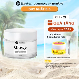Peel da giúp làm sáng, giảm thâm mông, nách, đầu gối, khuỷu tay AHA 25% BareSoul Glowy Body Peel 50g