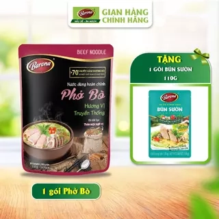 Nước Dùng Phở Bò Barona 150g tươi ngon chuẩn vị không cần nêm nếm [Tặng 1 Gói Bún Sườn 110g, HSD:12/2025]