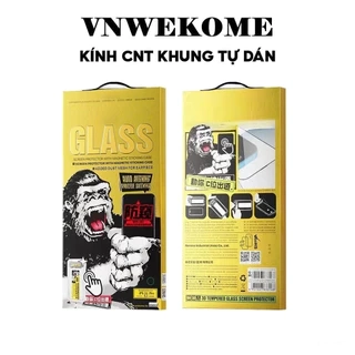 Kính Cường Lực Chống Nhìn Trộm Khung Tự Dán Chính Hãng Dùng Cho IP 11-12-13-14-15-16
