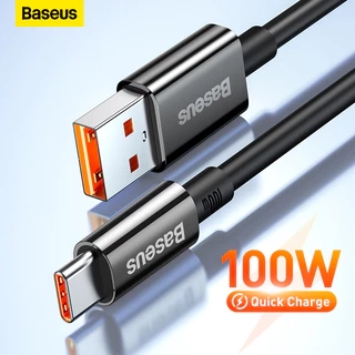Cáp sạc nhanh USB C BASEUS 100W 6A cho Huawei P30 PD Xiaomi Samsung