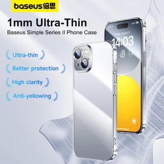 Ốp điện thoại Baseus TPU dẻo trong suốt chống sốc bảo vệ camera thích hợp cho iphone 15 promax iphone 15 pro plus