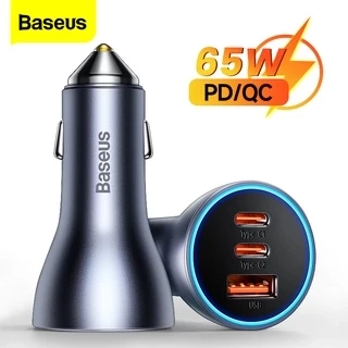 Tẩu sạc nhanh Baseus 65W / 60W 3.0 trên xe hơi thích hợp cho iPhone 13 Pro Max Xiaomi