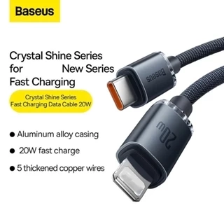Cáp sạc nhanh siêu bền Type C to iP Baseus Crystal Shine Series