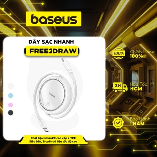 Dây sạc nhanh 2 đầu Baseus Free2Draw Mini Retractable Type-C to Type-C 100W 1m