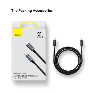 Cáp Sạc Nhanh Baseus PD 20W USB-C to Ligh, Tương Thích các dòng Phone cho điện thoại từ cổng C qua L