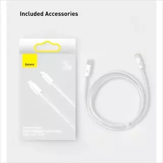 Dây Cáp Baseus PD 20W Nối Đầu USB-C Sang Đầu Sạc Nhanh Hỗ Trợ Truyền Dữ Liệu 480Mbps