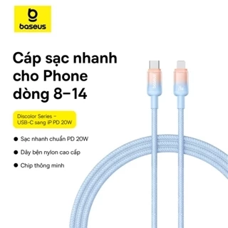 Dây cáp sạc nhanh BASEUS Pudding Series 2.4A thích hợp