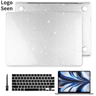 Ốp Lưng Laptop Pha Lê Bling Trong Suốt Cho MacBook Pro13 14 16" Air 13 13.6 15" M4 M3 M2 A2681 A2941 A2338 M1 A2337 A2179 A1932 A2442 A1708 A1706 A2251 A2159 Vỏ Cứng