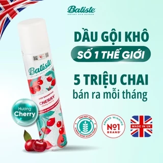 Dầu Gội Khô Hương Anh Đào - Batiste Dry Shampoo Fruity & Cheeky Cherry 200ml