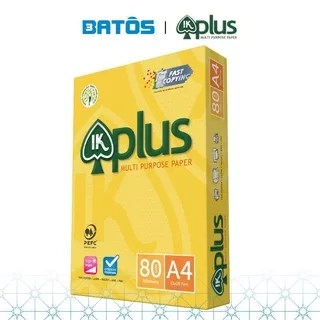 Giấy A4 IK Plus 80gsm, 500 tờ/ Ream, nhập khẩu từ Indonesia.