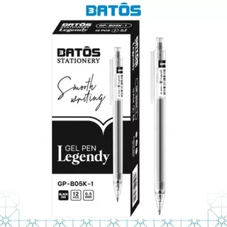 Bút gel bấm 0.5mm Batôs 3 Legendy GP-B05-1 viết êm trơn.