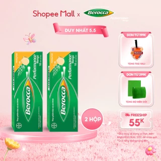 Bộ 2 hộp viên sủi bổ sung Vitamin Berocca Performance Mango 10 Viên/hộp