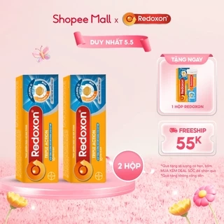 Bộ 2 Viên sủi Redoxon hỗ trợ Vitamin Triple Action 10 viên/Hộp