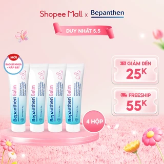 Bộ 4 tuýp kem chống hăm Bepanthen Balm dạng kem mỡ 30g/tuýp