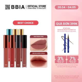 - Son Kem Bbia Last Velvet Lip Tint (02,12,14,23,24,36,46) 5g