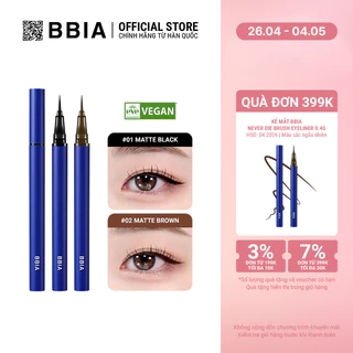 Kẻ Mắt Bbia Never Die Brush Eyeliner (2 màu) 0.4g Bbia Official Store