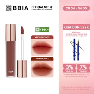 Son Kem Lì Thuần Chay Bbia Last Velvet Tint - Respect Edition (3 màu) 5g Bbia