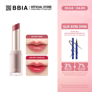 Son thỏi Bbia Ready To Wear Water Lipstick( 5 màu) 3g Bbia Official Store
