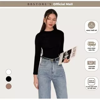 BBSTORE’S Áo Thun Tay Dài Cổ Tròn Thanh Lịch - A2197S