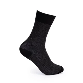 Tất Cổ Cao Mang Giày Tây, Sọc chéo gợn sóng - Cotton Co Giãn Thấm Hút Tốt VO11 - Thương Hiệu Be Classy