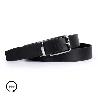 Thắt lưng da bò thật, mặt xoay Da Saffiano và Da Bò Ý, BE03 - Thương hiệu Be Classy