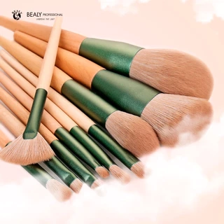 BỘ CỌ TRANG ĐIỂM CÁ NHÂN 10C CÁN GỖ VÀNG ĐUÔI XÉO BEALY